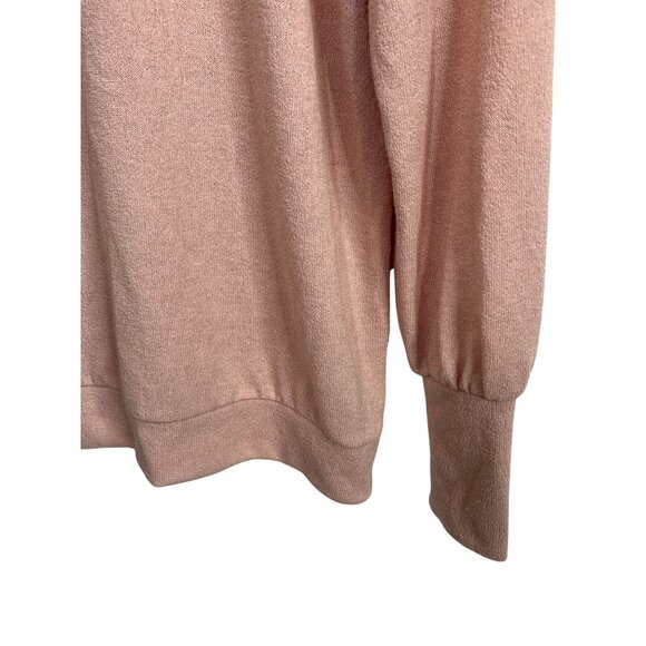 Banana Republic Pink Mock Neck Button Shoulder Long Sleeve Top XS - Picture 4 of 9